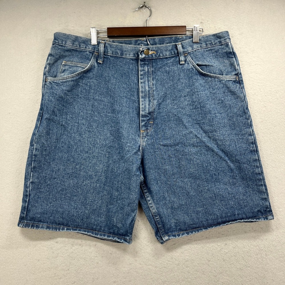 Wrangler Shorts Mens 40 Blue Jeans Denim Jorts Relaxed Workwear Casual Outdoor